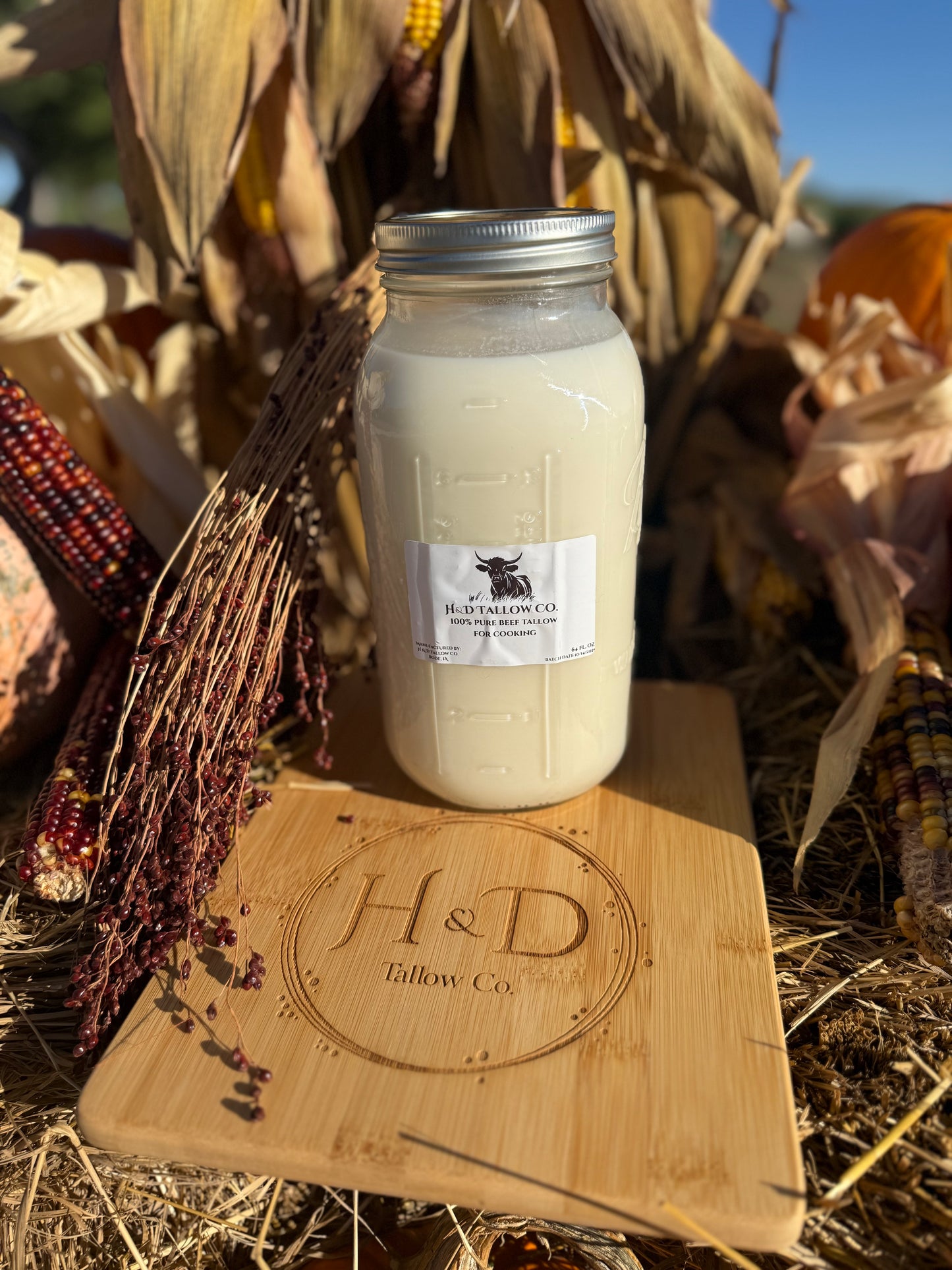 100% Pure Beef Cooking Tallow-64 ounces