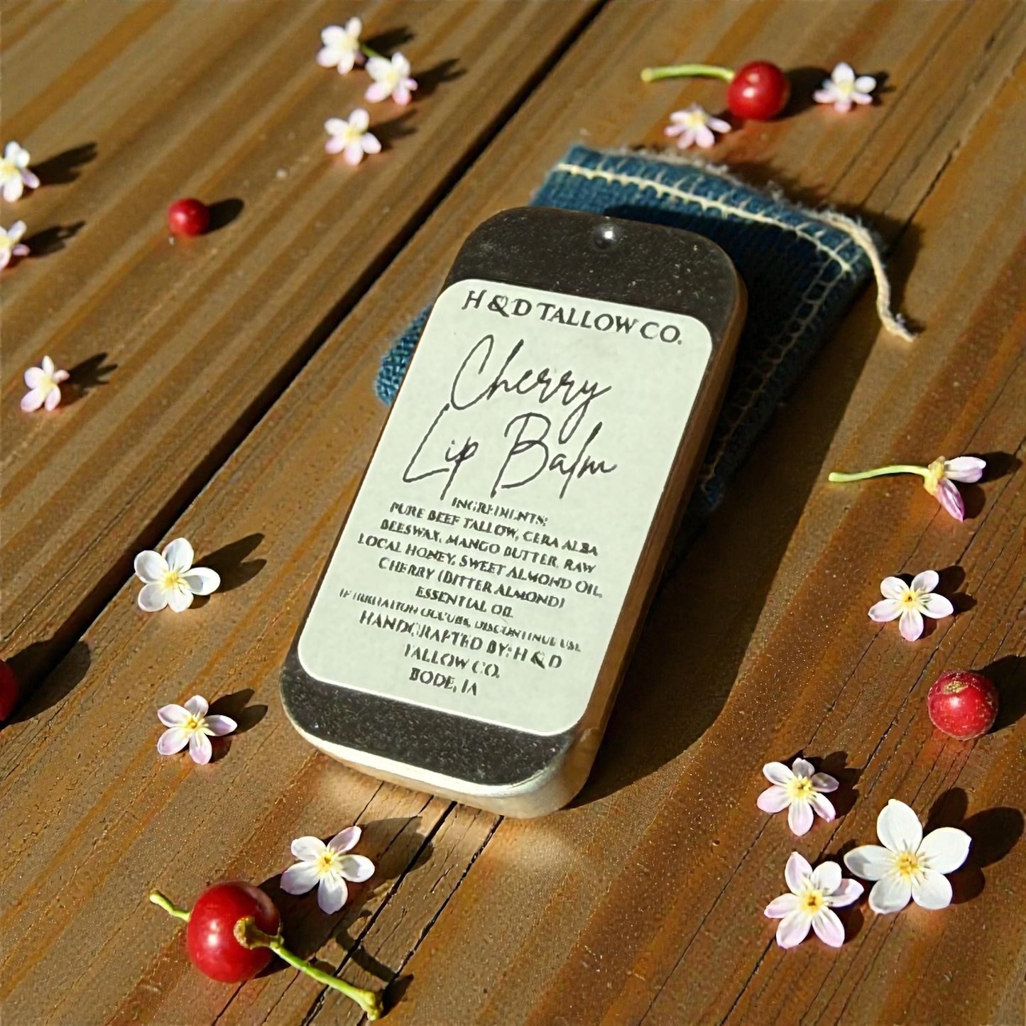 Cherry Beef Tallow Lip Balm