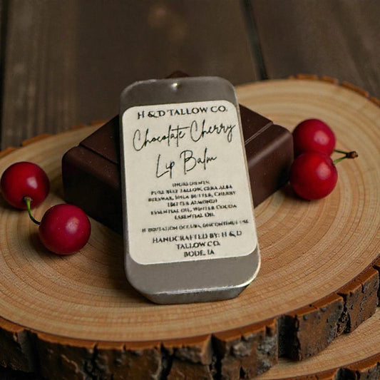 Chocolate Cherry Beef Tallow Lip Balm